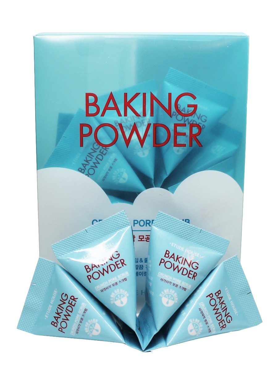 Etude House Baking Powder Crunch Pore Scrub Скраб для лица с содой в пирамидках	1шт