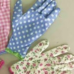 TOWA Разноцветные трикотажные перчатки с каучуковым покрытием (М)