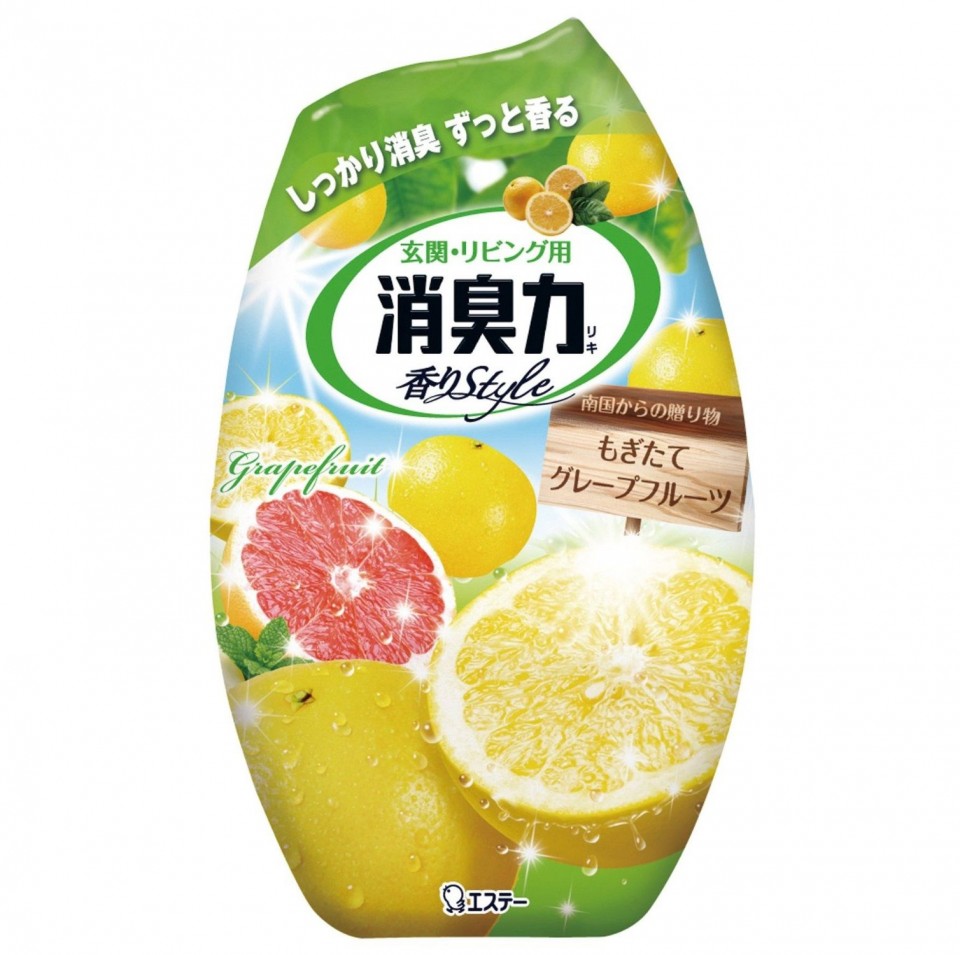 SHOUSHUURIKI Жидкий дезодорант-ароматизатор для комнат аромат грейпфрута 400мл