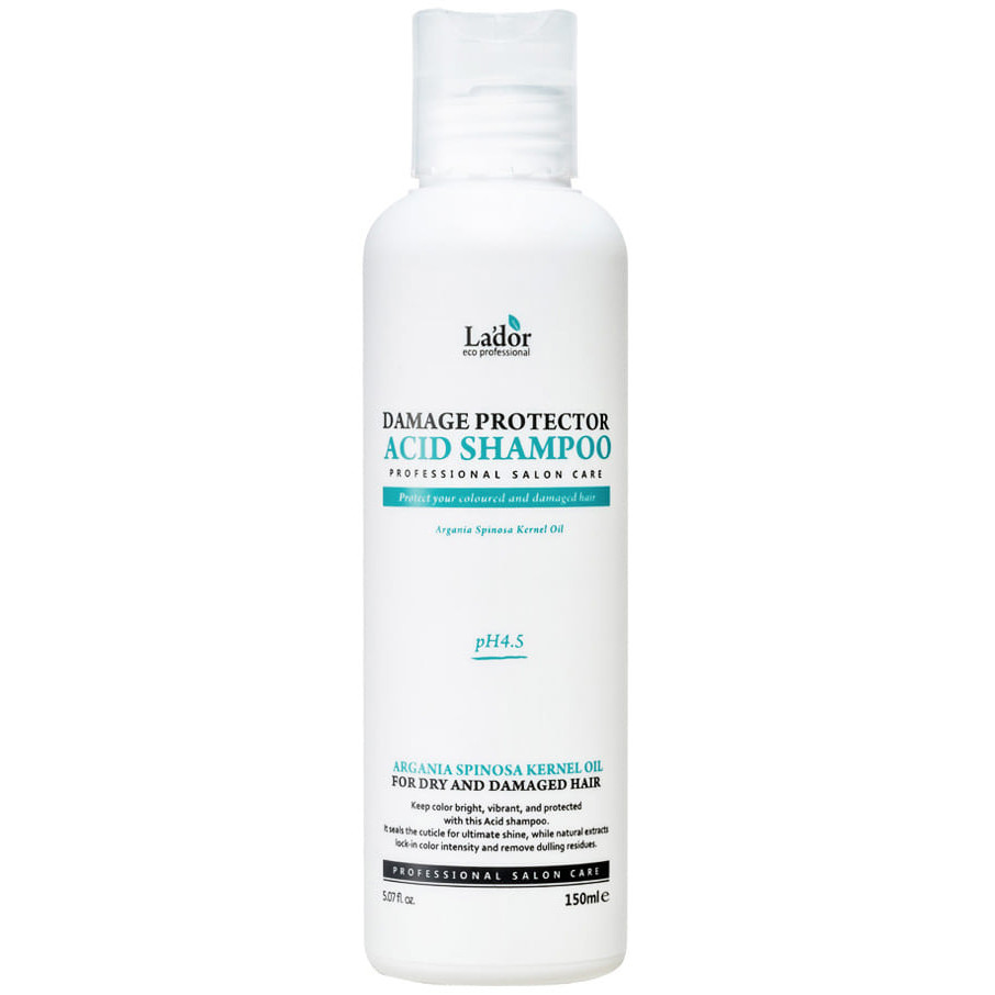 Lador Damaged Protector Acid Shampoo Защитный шампунь для поврежденных волос с коллагеном и аргановы