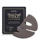 Маска гидрогелевая с черным жемчугом и золотом Petitfee Black Pearl Gold Hydrogel Mask Pack 32g