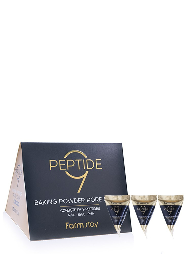 Farm Stay Peptide 9 Baking Powder Pore Scrub Скраб для лица с содой и пептидами 7гр*1шт