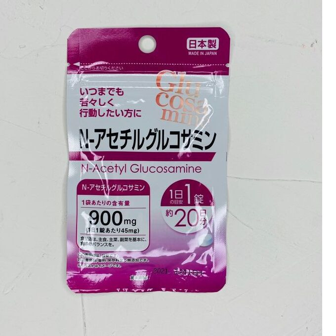 Японские БАДы Глюкозамин 6000мг +900мг n-acetil, На 20 дней