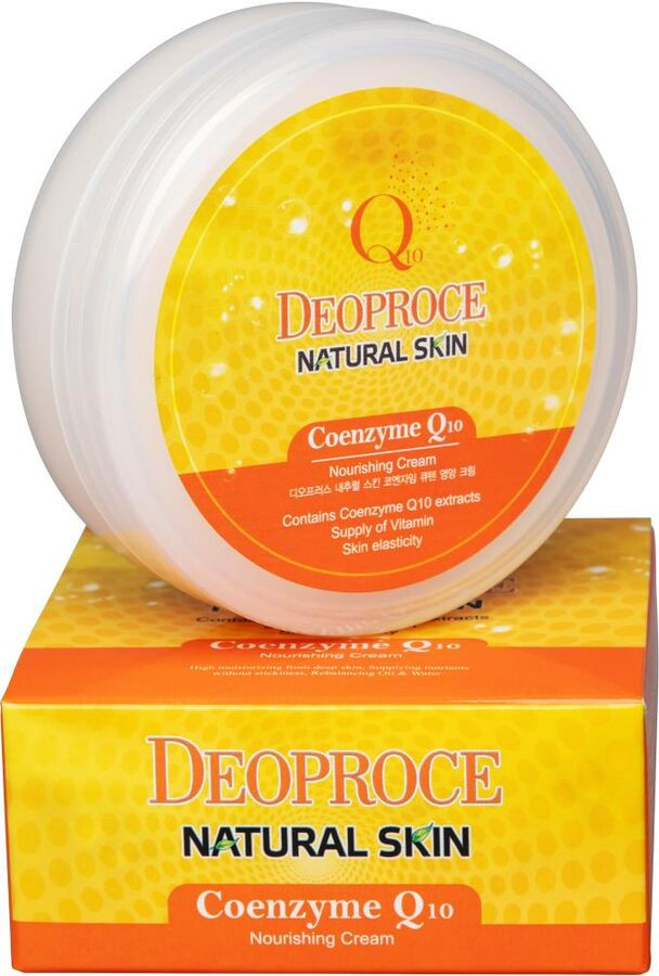 Deoproce Cream Natural Skin Coenzyme Q10 Nourishing Крем питательный для лица с Коэнзимом, 100 гр